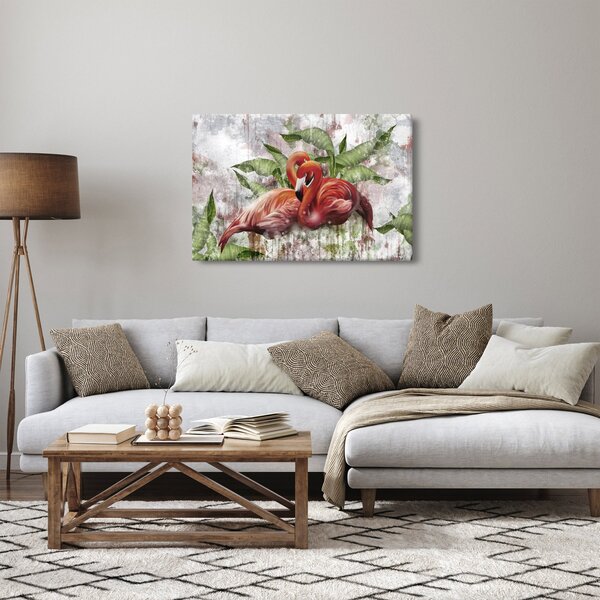 Obraz - Plameniaky (90x60 cm)