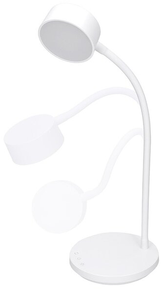 Stolová LED lampička 4,5 W, 300 lm, 3 farby svetla, stmievateľná, USB, biela (WO3000-W) (WO3000-W)