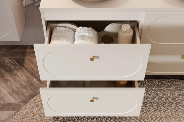 Skrinka pod umývadlo DONNA Sand 82-80-46-2S | 80 cm