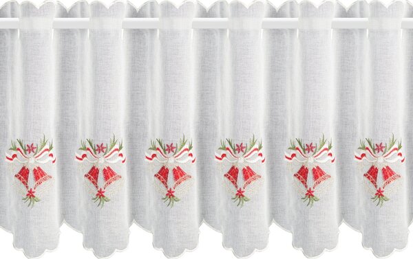 KRÁTKA ZÁCLONA NA PÚTKACH XMAS17 145X40 CM VZOROVANÁ