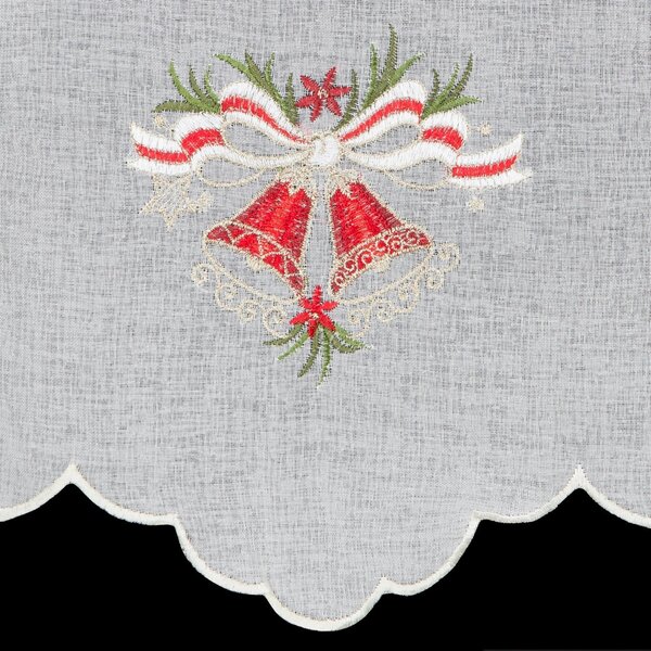 KRÁTKA ZÁCLONA NA PÚTKACH XMAS17 145X40 CM VZOROVANÁ