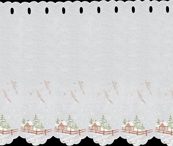 KRÁTKA ZÁCLONA NA PÚTKACH XMAS17 145X70 CM VZOROVANÁ