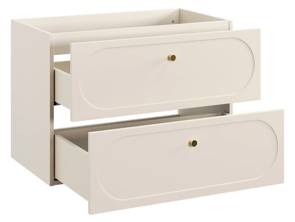 Skrinka pod umývadlo DONNA Sand 82-80-46-2S | 80 cm