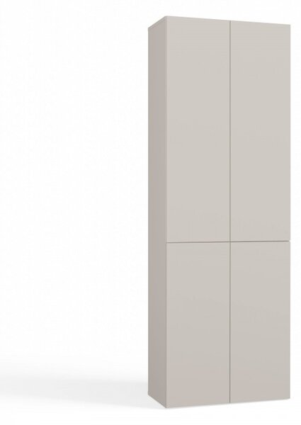 Kúpeľňová skrinka 60 cm s košom na bielizeň ATSO 5 - kašmír