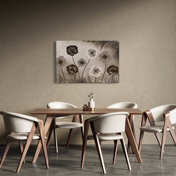 Obraz - Kreslené kvety (90x60 cm)