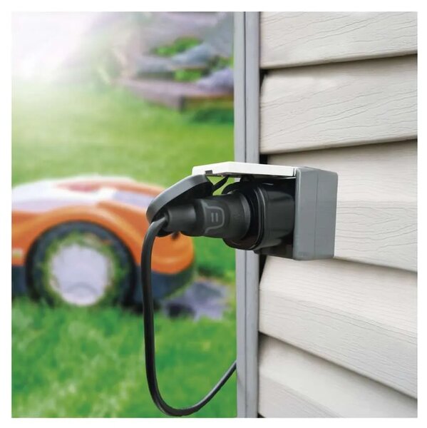 Emos GoSmart WiFi IP44 IP-3005F P5552 - WIFI zásuvka čierna
