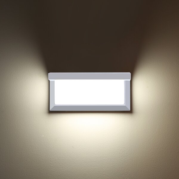 Brilagi - LED Vonkajšie nástenné svietidlo BRICKY LED/12W/230V biela IP54