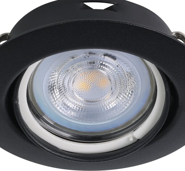 Eglo 901755 - SADA 3x LED Podhľadové svietidlo FAVAZZINA 1xGU10/4W/230V čierna