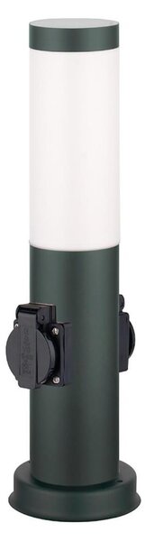 Brilagi - Vonkajšia lampa s 2 zásuvkami SCHUKO NOVA 1xE27/15W/230V 40 cm IP44 antracit