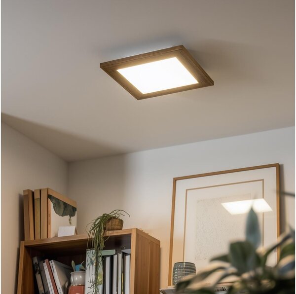 Eglo - LED RGBW stmievateľný povrchovo montovaný panel SALOBRENA-C LED/16W/230V hnedý + DO