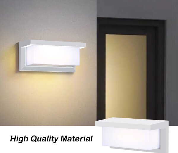 Brilagi - LED Vonkajšie nástenné svietidlo BRICKY LED/12W/230V biela IP54