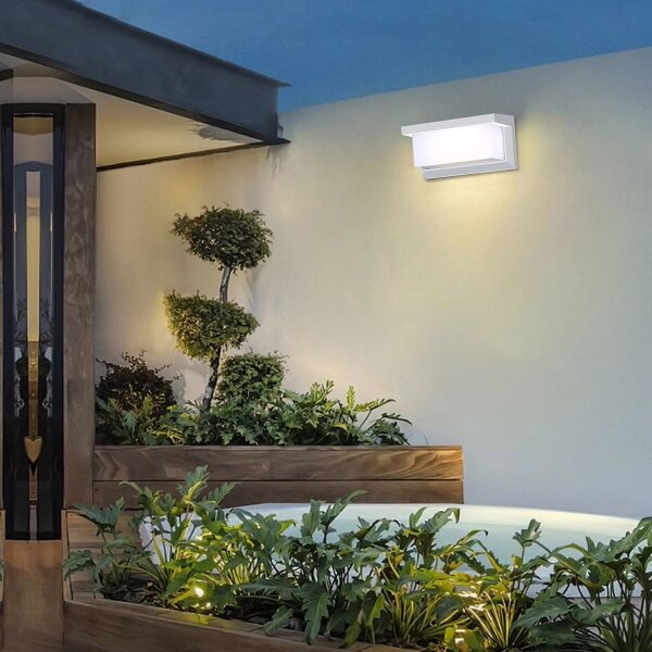 Brilagi - LED Vonkajšie nástenné svietidlo BRICKY LED/12W/230V biela IP54