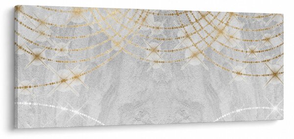 Obraz - Betón s dizajnom (120x50 cm)