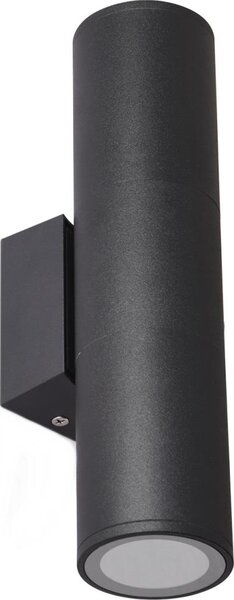 Vonkajšie nástenné svietidlo 2xGU10/35W/230V IP54 guľatý čierna