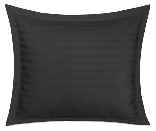 BAMBUSOVÉ OBLIEČKY STRIPE COAL 160X200 CM, 2KS 70X80 CM, 4 KS 40X40 CM ČIERNE