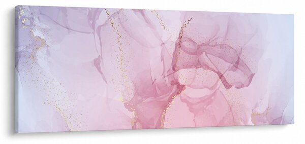 Obraz - Ružové škvrny (120x50 cm)