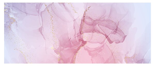 Obraz - Ružové škvrny (120x50 cm)