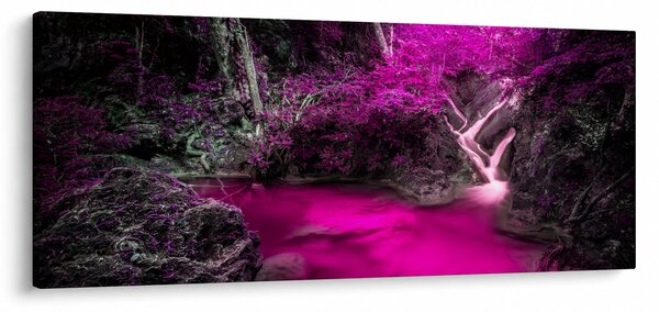 Obraz - Ružový les (120x50 cm)