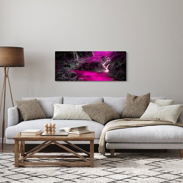 Obraz - Ružový les (120x50 cm)