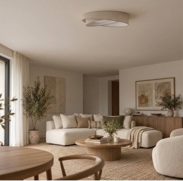 BRILAGI - LED Stropné svietidlo VELVET TWIST LED/24W/230V 4000K priemer 55 cm béžová