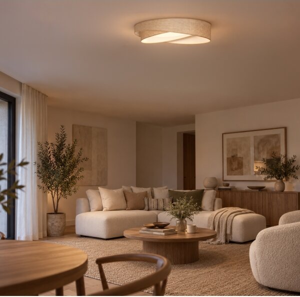 BRILAGI - LED Stropné svietidlo VELVET TWIST LED/24W/230V 4000K priemer 55 cm béžová