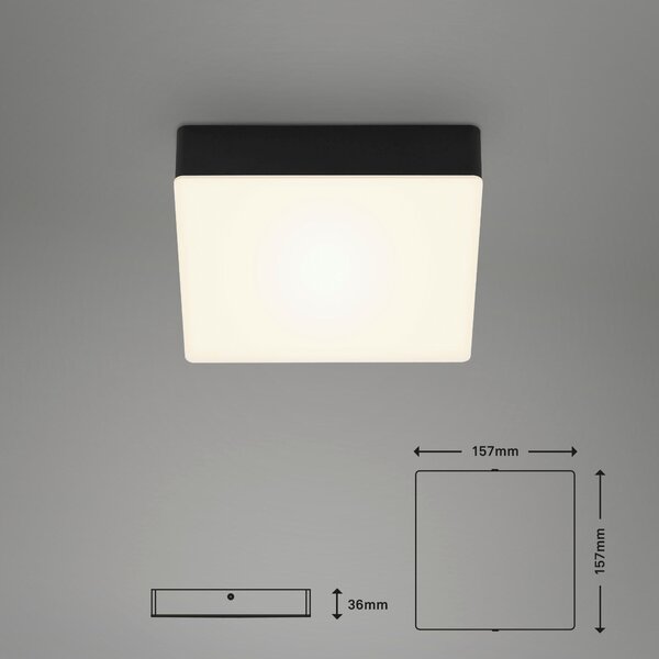 STROPNÉ LED SVIETIDLO, 15,7/15,7/3,6 cm - Interiérové svietidlá