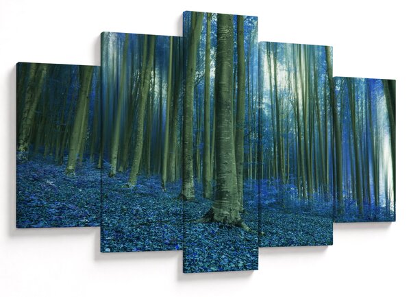 Obraz - Modrý les (150x105 cm)