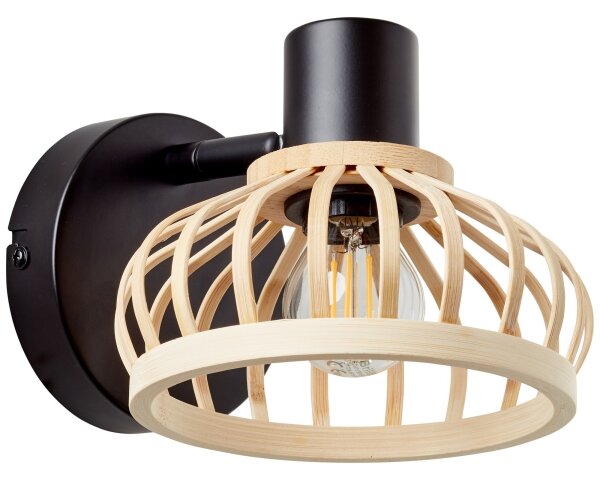 Brilliant - Nástenné svietidlo NORAH 1xE14/28W/230V bambus
