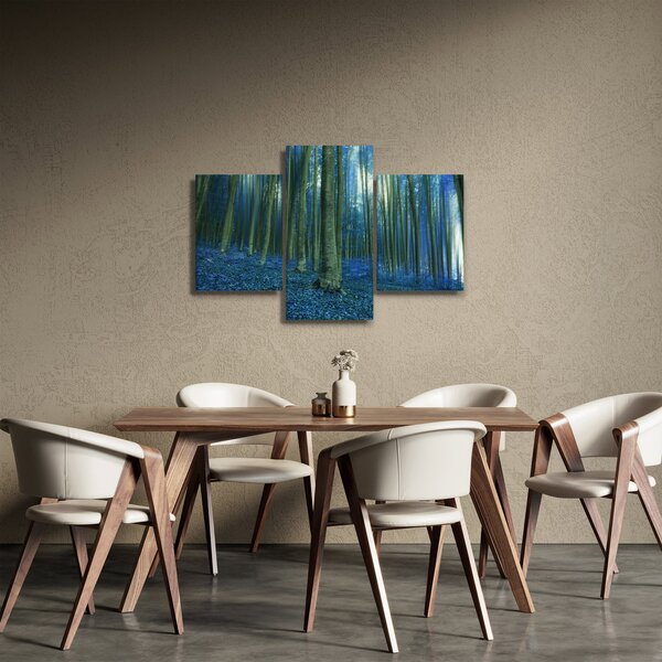 Obraz - Modrý les (90x60 cm)