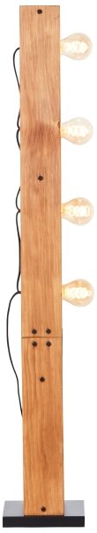 Brilliant - Stojacia lampa CALANDRA 4xE27/42W/230V borovica