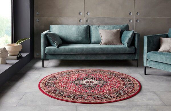 Koberec Hanse Home Mirkan Skazar Isfahan červený kruh