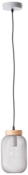 Brilliant - Luster na lanku GIADA 1xE27/40W/230V pr. 16 cm sivý