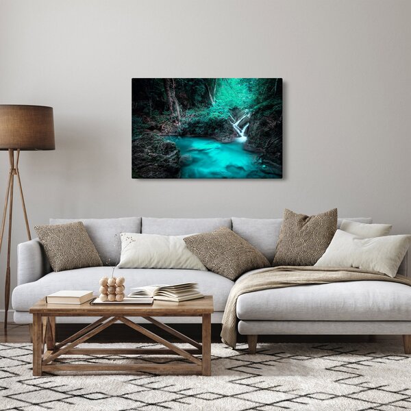 Obraz - Tyrkysové jazero (90x60 cm)