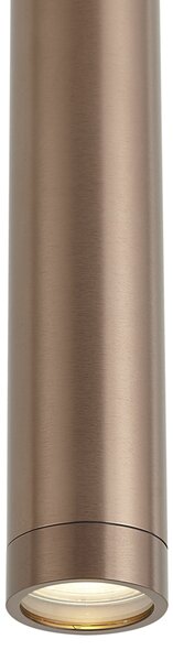 Dizajnové závesné svietidlo tmavý bronz GU10 50mm IP44 - Tuba