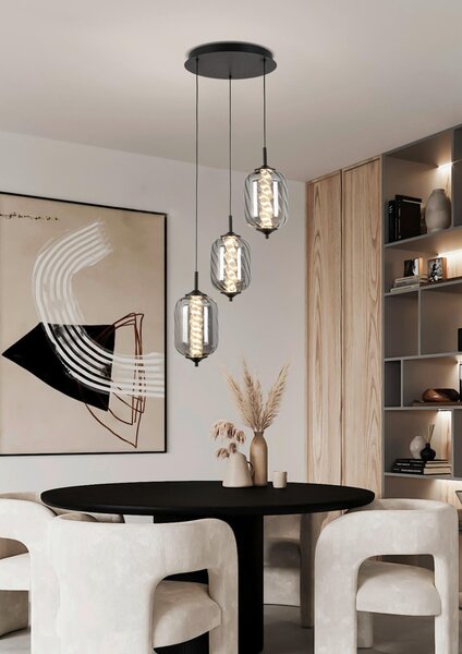 ZÁVESNÉ LED SVIETIDLO, 42/120 cm Novel - Interiérové svietidlá