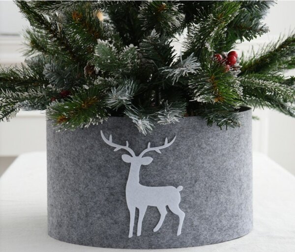 Obal na vianočný stromček DEERBOX so sobom, sivý
