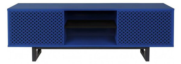 Modrý TV stolík Woodman Camden Diamond