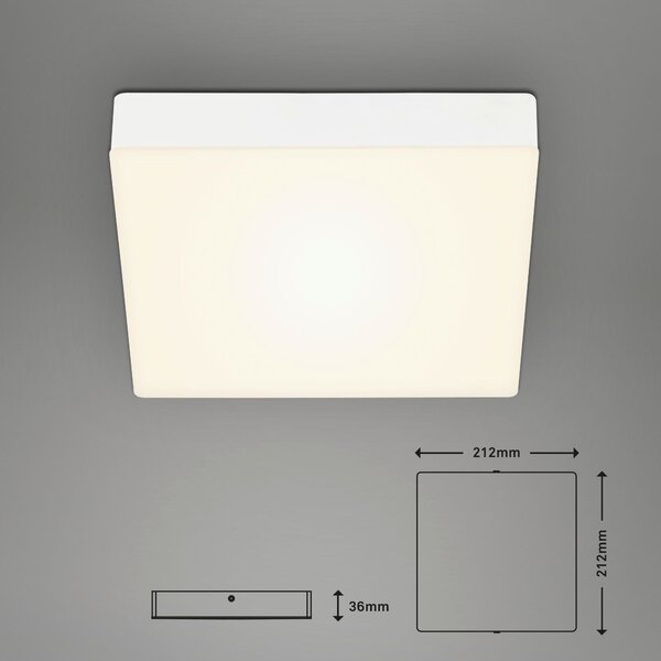 STROPNÉ LED SVIETIDLO, 21.2/21.2/3.6 cm - Interiérové svietidlá