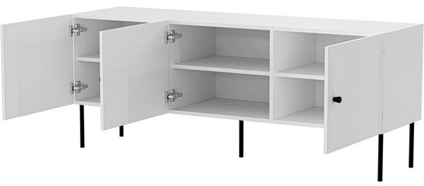 MEBLINE Komoda RTV LAZZO BIS 150 biela mat