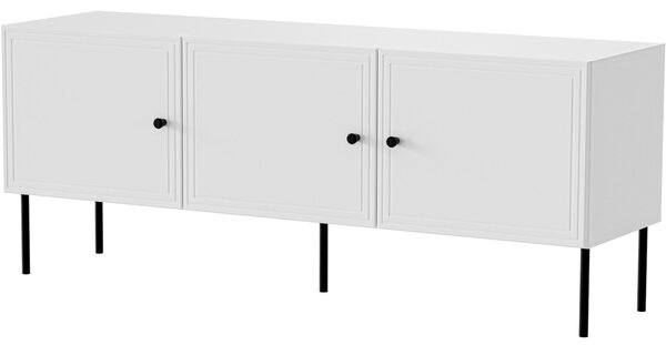 MEBLINE Komoda RTV LAZZO BIS 150 biela mat