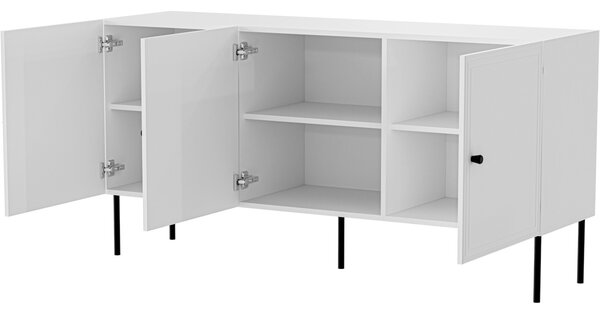 MEBLINE Komoda LAZZO BIS 150 biela mat