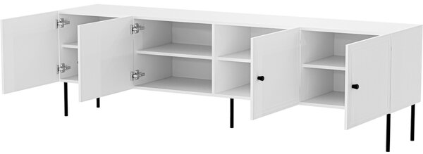 MEBLINE Komoda RTV LAZZO BIS 200 biela mat
