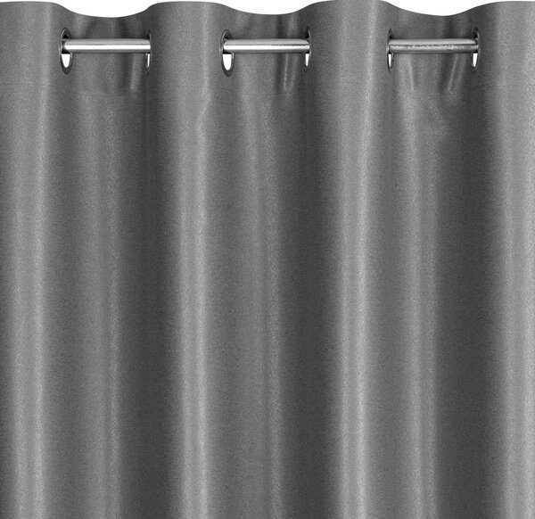 ZATEMŇOVACÍ ZÁVES NA KRÚŽKOCH SELINA 140X250 CM TMAVOSIVÁ