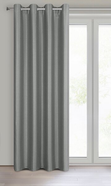 ZATEMŇOVACÍ ZÁVES NA KRÚŽKOCH SELINA 140X250 CM TMAVOSIVÁ
