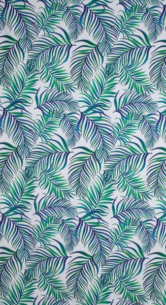 ZÁVES NA KRÚŽKOCH PALMS 02 140X250 CM VZOROVANÁ