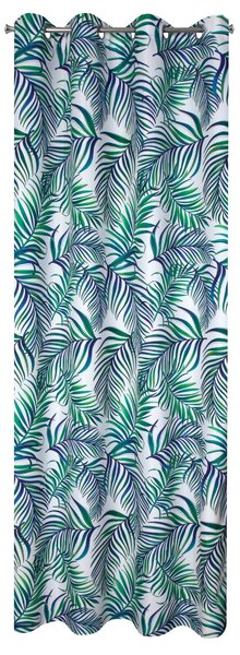 ZÁVES NA KRÚŽKOCH PALMS 02 140X250 CM VZOROVANÁ