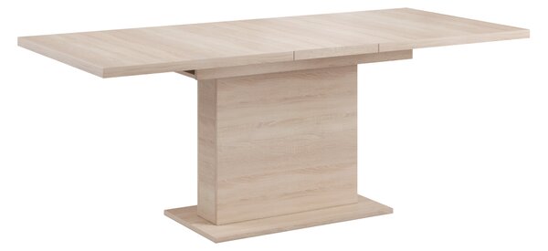 KONDELA Jedálenský rozkladací stôl, dub sonoma, 160-200x90 cm, BOBA