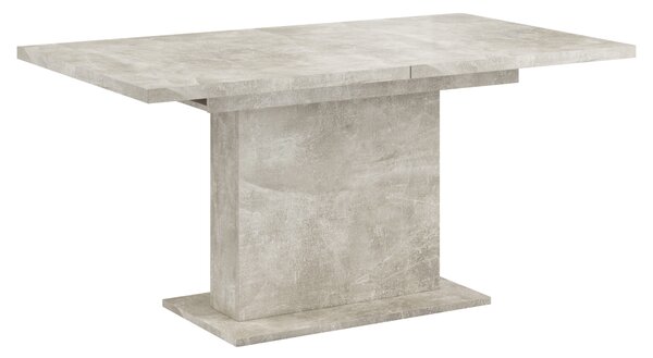 KONDELA Jedálenský rozkladací stôl, betón, 160-200x90 cm, BOBA