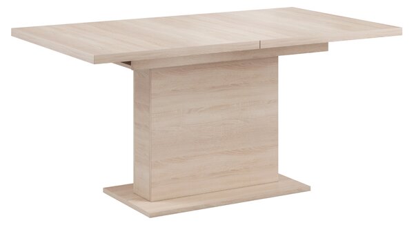 KONDELA Jedálenský rozkladací stôl, dub sonoma, 160-200x90 cm, BOBA