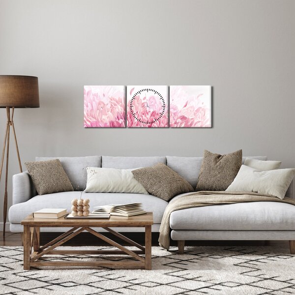 Obraz - Rozkvet (s hodinami) (90x30 cm)